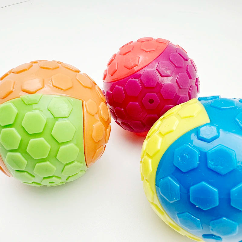 Interactive Dog Sound Rubber Toy Ball – Educational Squeaky Training and Boredom Relief Toy for Dogs