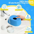Pet Lick Bowl Slow Feeder – Non-Slip Silicone Mat for Dogs & Cats