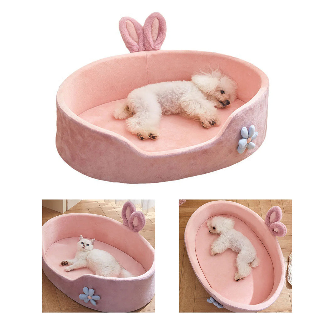 Detachable Washable Pet Bed – Soft Dog and Cat Sleeping Sofa for All Seasons