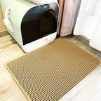 Waterproof Double Layer Cat Litter Mat – EVA Litter Trapping Pad with Non-Slip Design for Cat Litter Boxes