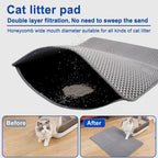 Waterproof Double Layer Cat Litter Mat – EVA Litter Trapping Pad with Non-Slip Design for Cat Litter Boxes