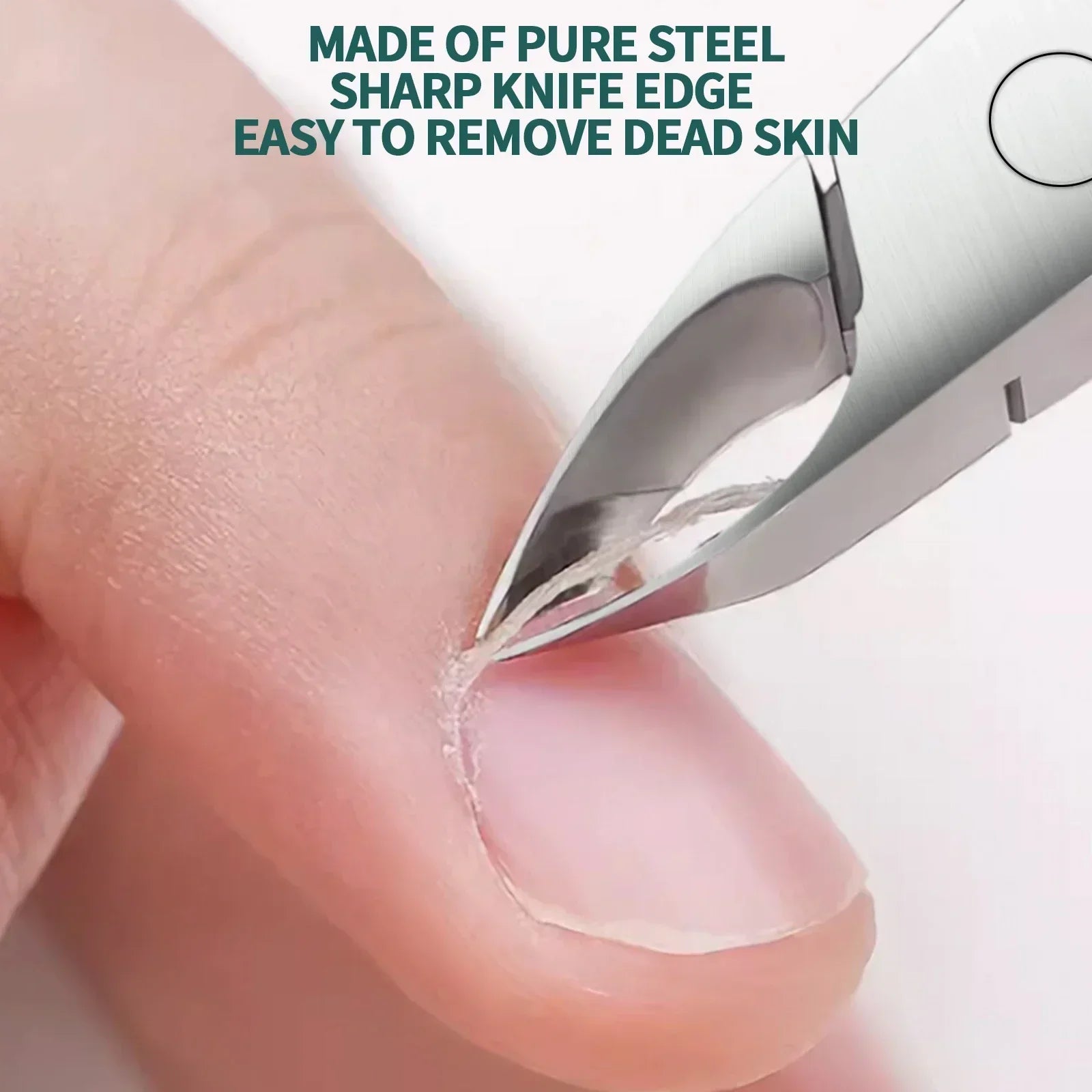 Nailpop Stainless Steel Cuticle Pusher Tool – Professional Nail Cleaner for Manicure & Pedicure, Nail Care & Dead Skin Remover Kit (NT-001-C)