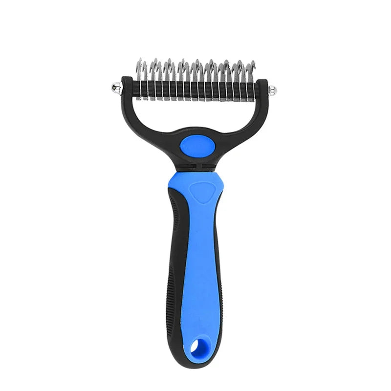 All-in-One Pet Deshedding Brush | Dog & Cat Grooming Tool for Hair Removal & Dematting