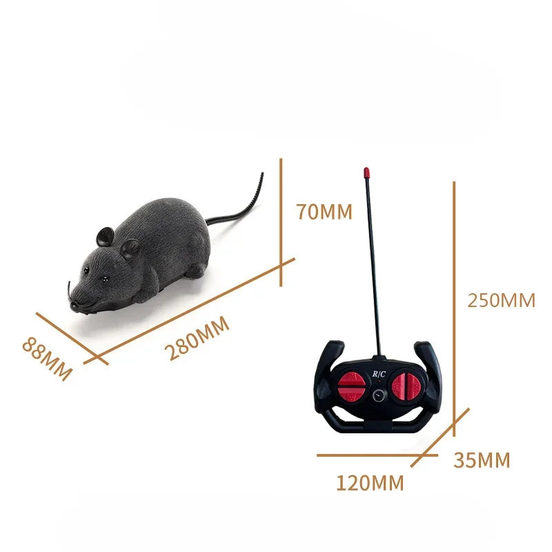 Remote Control Robot Mouse Cat Toy – Interactive Wireless Rat Toy for Cats with Realistic Movement