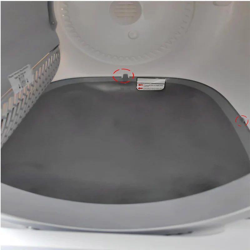 LITEKIPET Automatic Cat Litter Box Replacement Accessories – Litter Filter Bin Bottom Capsule Door and Anti-Backflow Parts