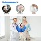 Inflatable Dog Recovery Collar – Soft Protective After Surgery E-Collar for Dogs and Cats
