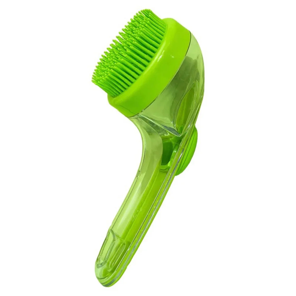Pet Bath Brush for Dogs & Cats | Massage Grooming Shampoo Scrubber Tool