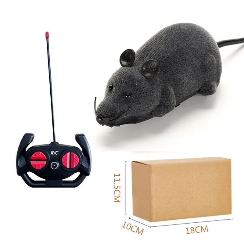 Remote Control Robot Mouse Cat Toy – Interactive Wireless Rat Toy for Cats with Realistic Movement