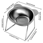 Elevated Stainless Steel Pet Bowl with Stand – Anti-Slip & Neck Support