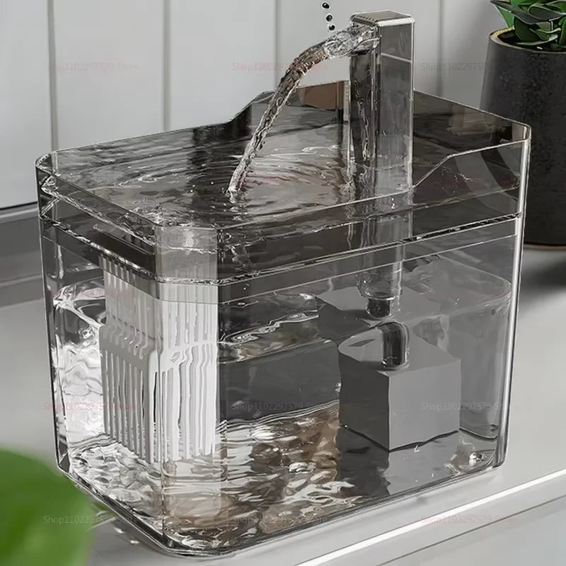 1.5L Automatic Cat Water Fountain – USB Pet Drinking Dispenser with Filter & Quiet Pump