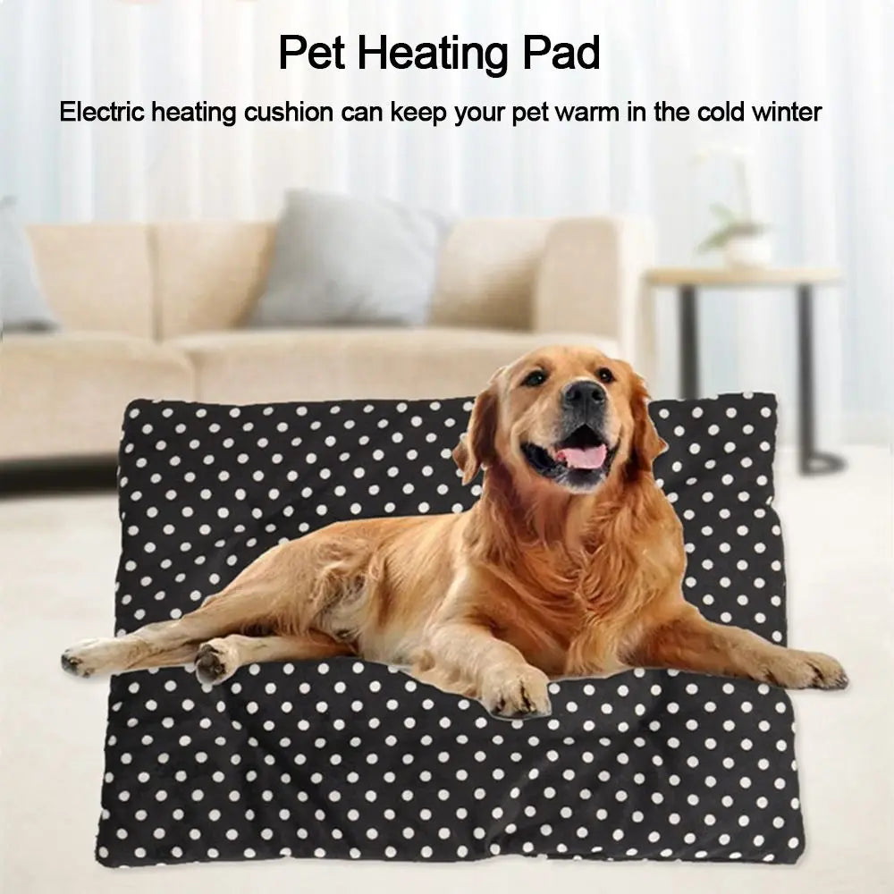 USB Pet Heating Pad Soft Plush Electric Blanket for Dogs and Cats | Washable Warm Bed Mat for Winter Puppies and Kittens