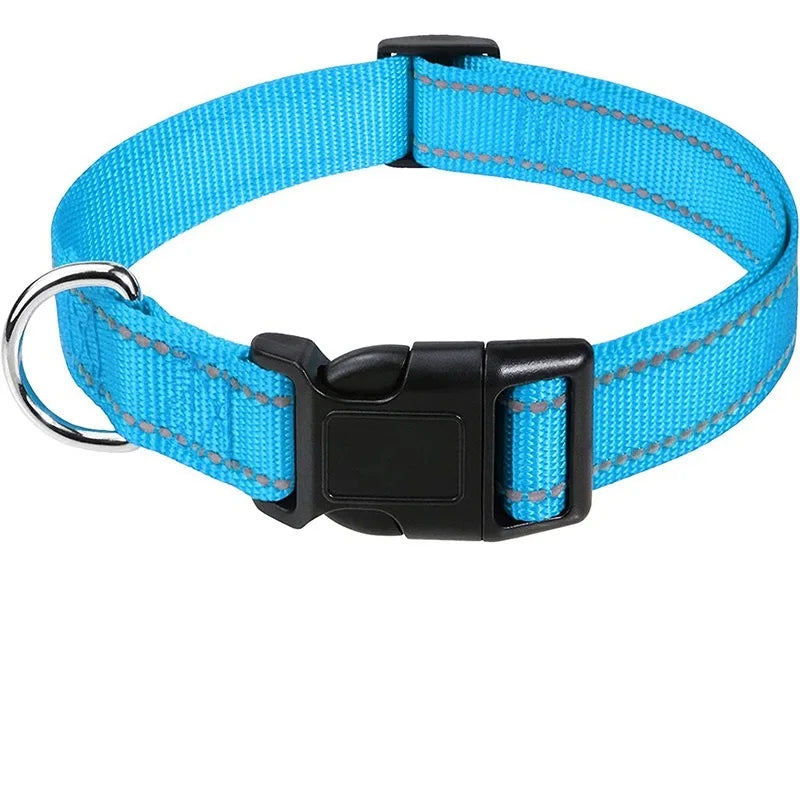 Decorative Choker Dog Collar for Small Puppies – Adjustable Nylon Pet Neck Collar