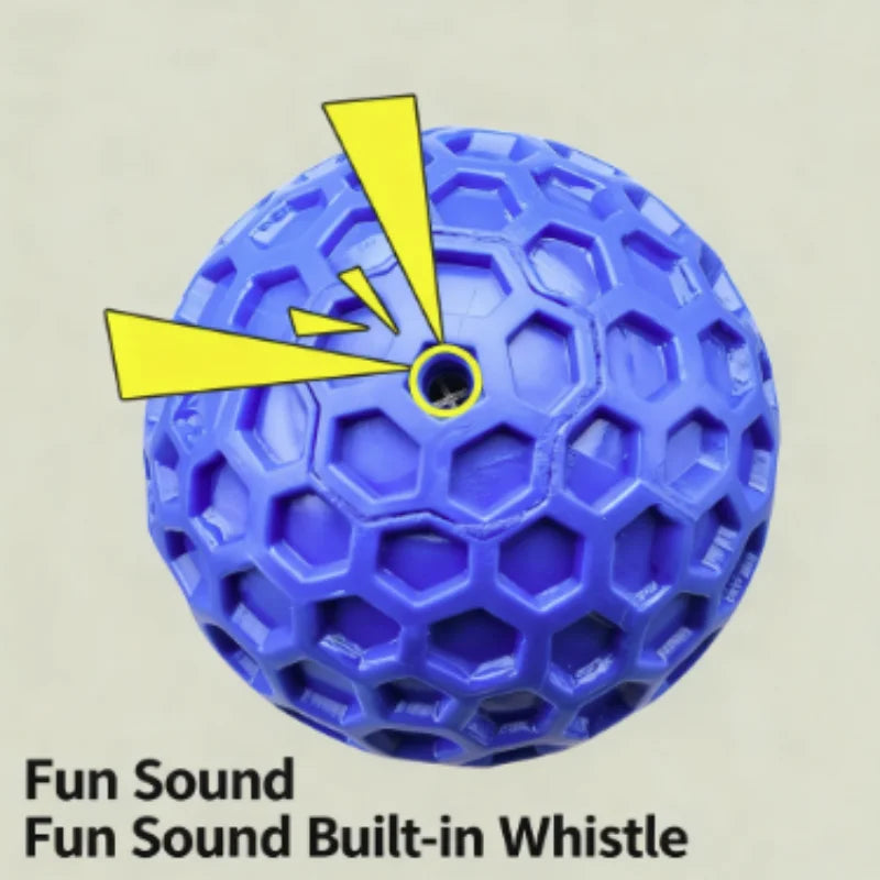 Indestructible Rubber Ball Dog Toy – Interactive Chew & Teeth Cleaning Toy