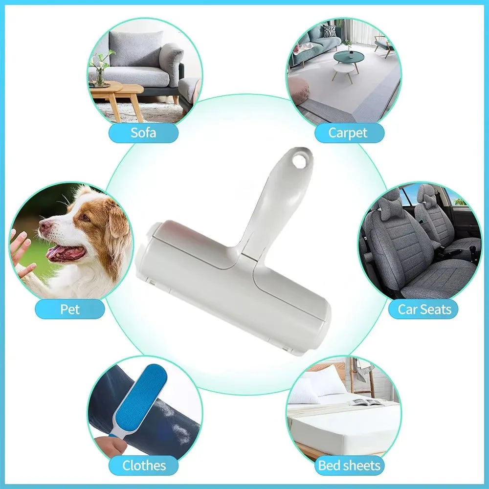 Cat Hair Remover Brush – Large Self-Cleaning Pet Fur Roller for Sofa, Furniture & Clothes