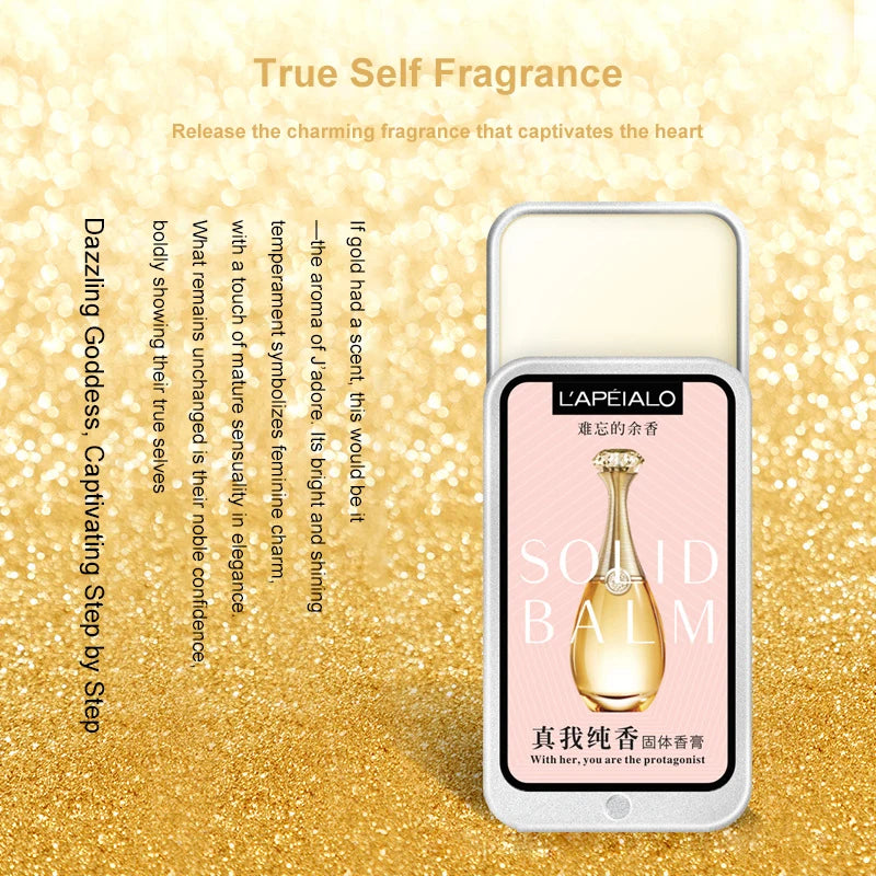 Women’s Solid Perfume Balm | Long Lasting Fruity Fragrance Portable Body Perfume Balm