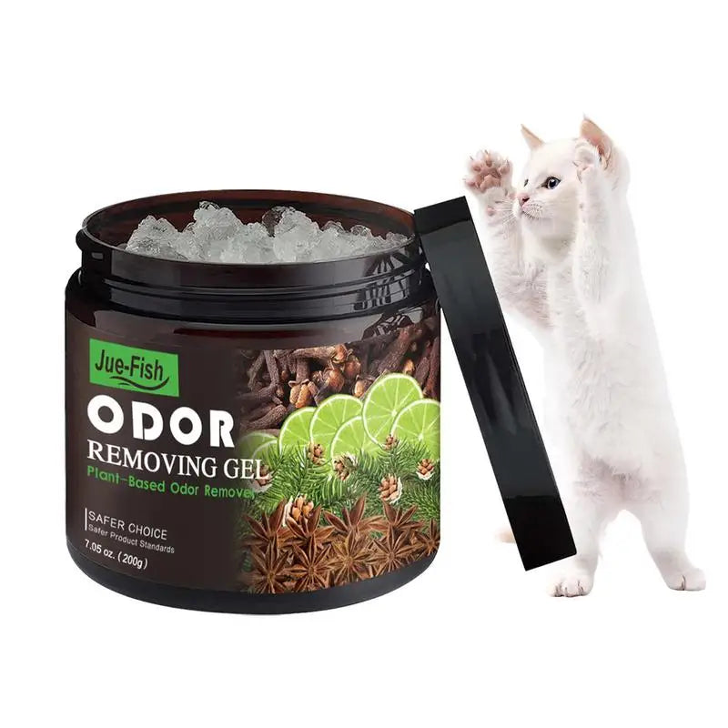 Odor Removal Gel Room Deodorizer – Long Lasting Odor Absorber for Home, Toilet, Bedroom, Car and Pet Areas (200g)