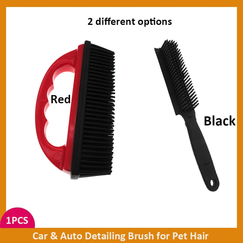1PCS Car Detailing Brush for Pet Hair Removal Rubber Pet Hair Removal Brush Dog & Cat Hair on Furniture Bedding Carpets Blankets
