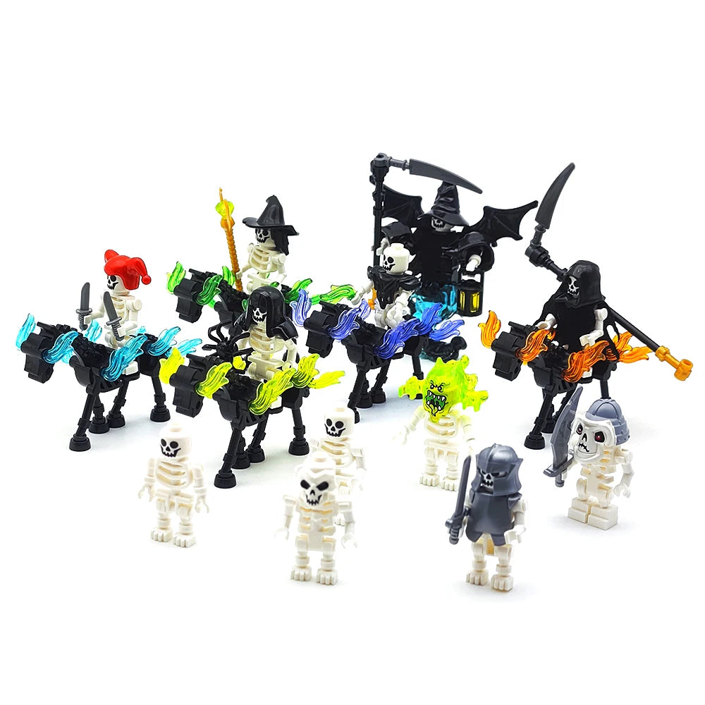 Halloween Skeleton Army Mini Building Blocks – DIY Skeleton Character Model