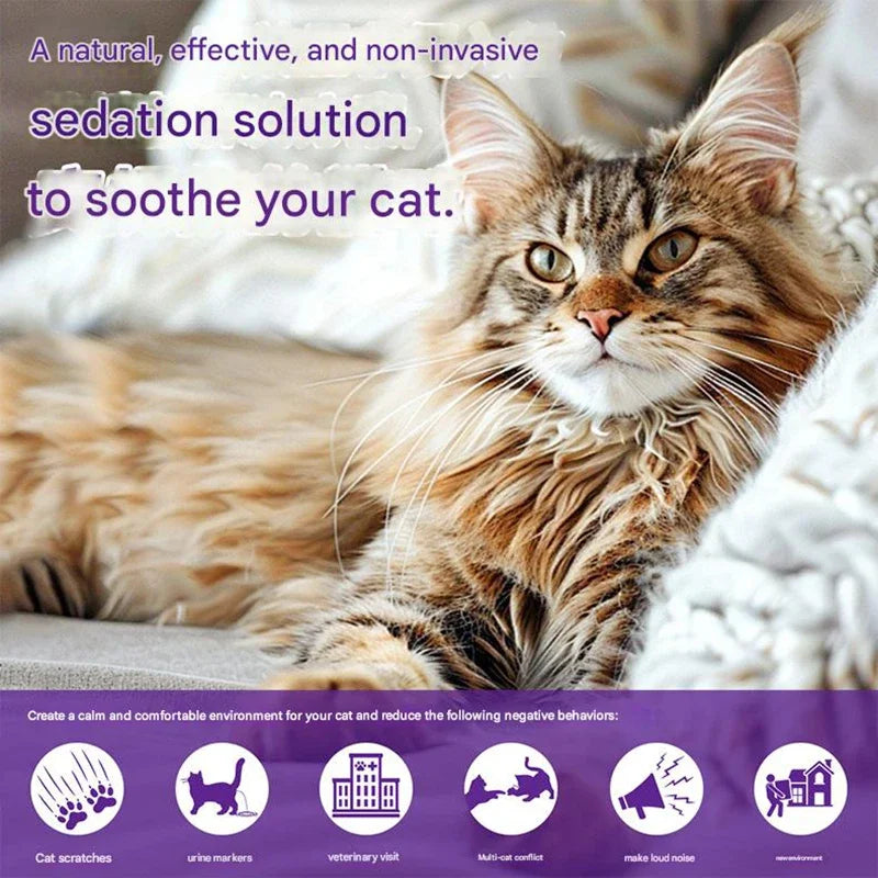 4-in-1 Pet Pheromone Diffuser for Cats andDogs | Electric Stress Relief & Calming Odorless Diffusion Set