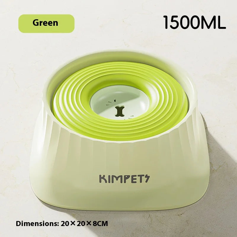 Floating Slow Feeder Dog Water Bowl – Anti-Spill & Anti-Wet Chin Design