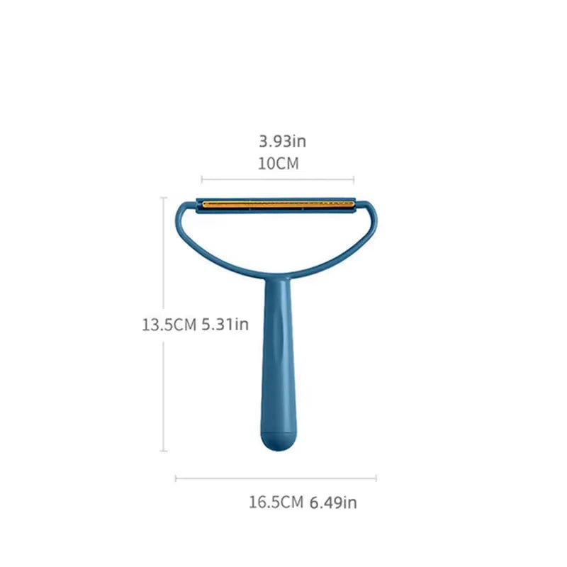 Portable Double-Sided Lint Roller Remover – Pet Hair & Fabric Shaver for Clothes, Sofa & Carpet