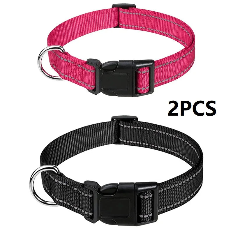 Decorative Choker Dog Collar for Small Puppies – Adjustable Nylon Pet Neck Collar
