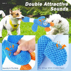 Interactive Plush Goose Dog & Cat Toy – Squeaky Chew & Tug Training Toy