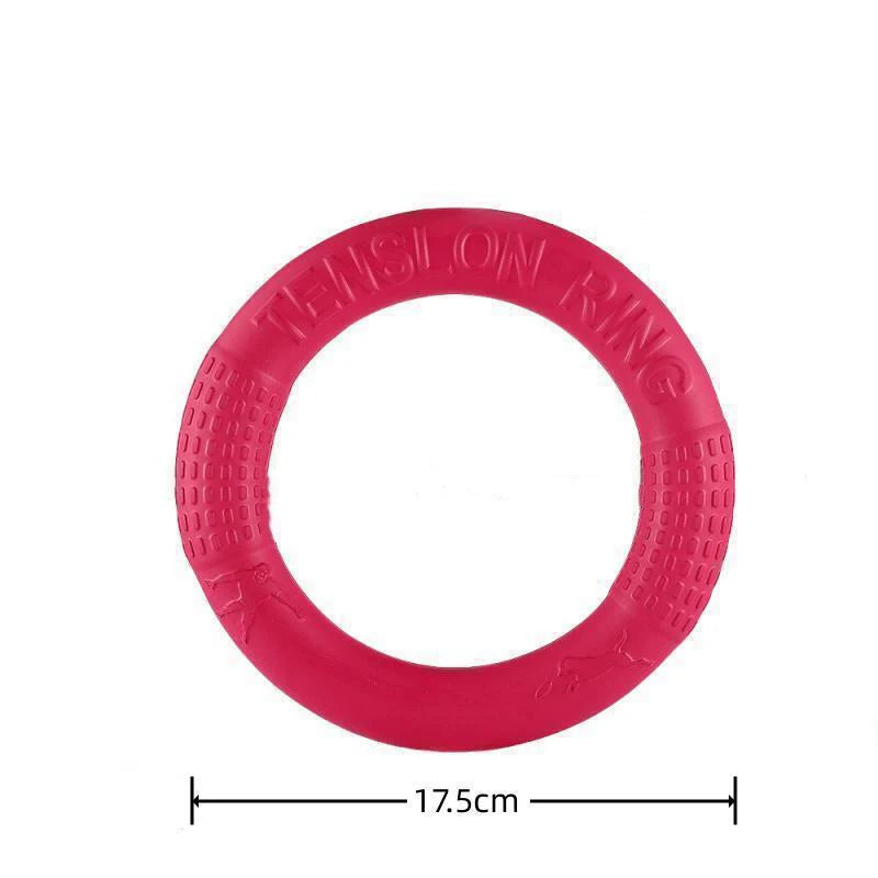 EVA Dog Training Ring Toy – Durable Flying Disc Pull Ring for Fetch, Teeth Cleaning & Interactive Play