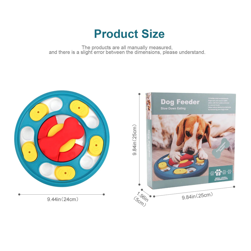 Slow Feeder Dog Bowl – Anti-Gulp Maze Design for Small, Medium & Large Dogs