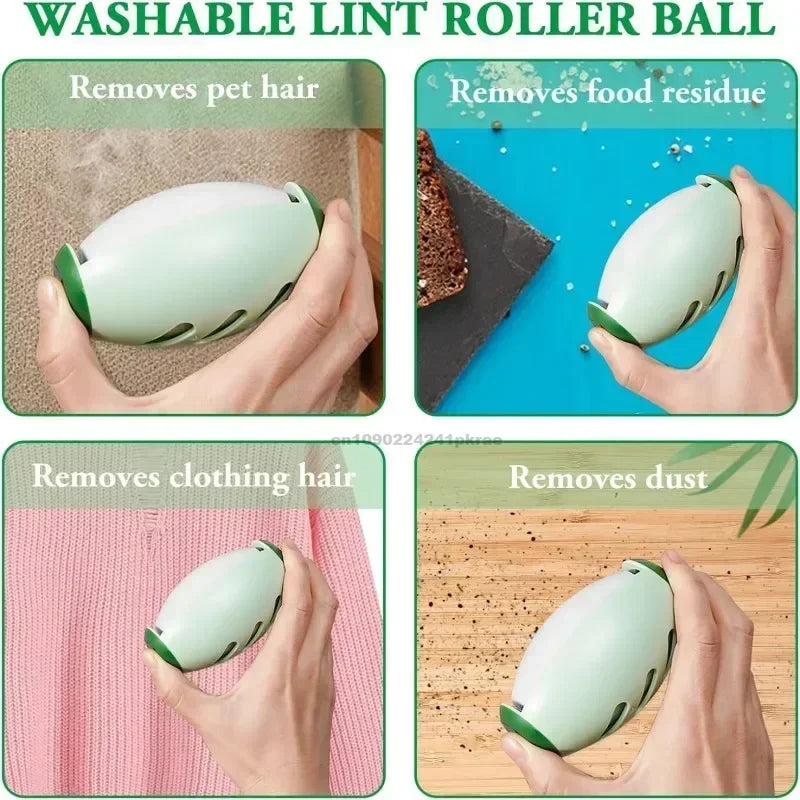 Reusable Pet Hair Remover Roller Ball – Washable Gel Lint Cleaner for Clothes, Sofa & Pet Hair