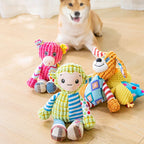 Pet Plush Puzzle Toy – Cute Animal Squeaky Chew & Teeth Cleaning Toy for Dogs & Cats