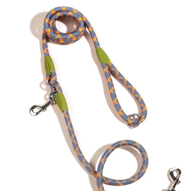 Hands Free Dog Leash Reflective Nylon Adjustable Running & Walking Leash for Small, Medium & Large Dogs