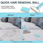 Pet Hair Remover Set – 3-in-1 Carpet Rake Tool with Telescopic Handle for Dog & Cat Fur Cleaning