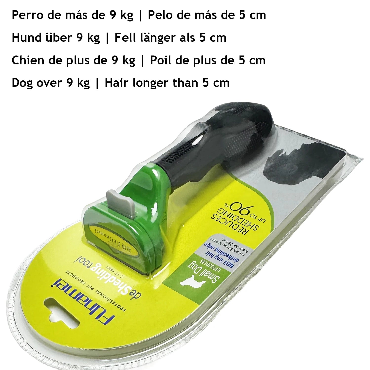 Dog & Cat Deshedding Grooming Brush | Undercoat Hair Remover Comb for Long & Short Hair