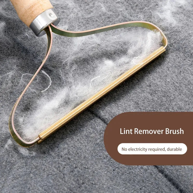 Portable Lint Remover Pet Hair Brush – Manual Fabric Shaver for Clothes, Sofa & Carpet Cleaning