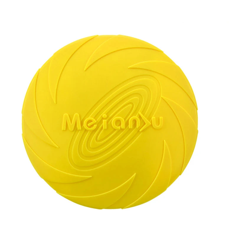 Silicone Dog Flying Disc Toy – Durable TPR Frisbee for Fetch, Outdoor Training & Interactive Play