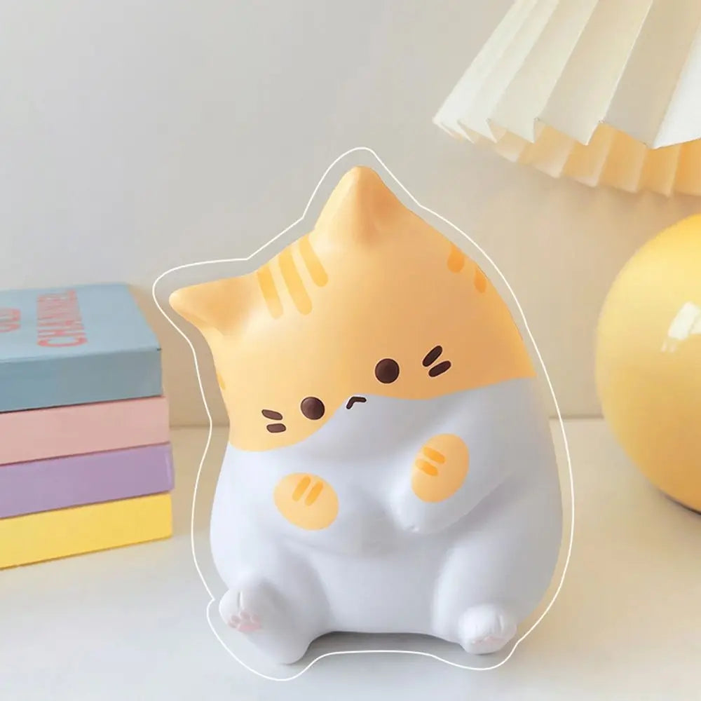 Cat Squishy Stress Relief Toy Slow Rising PU Squeeze Fidget