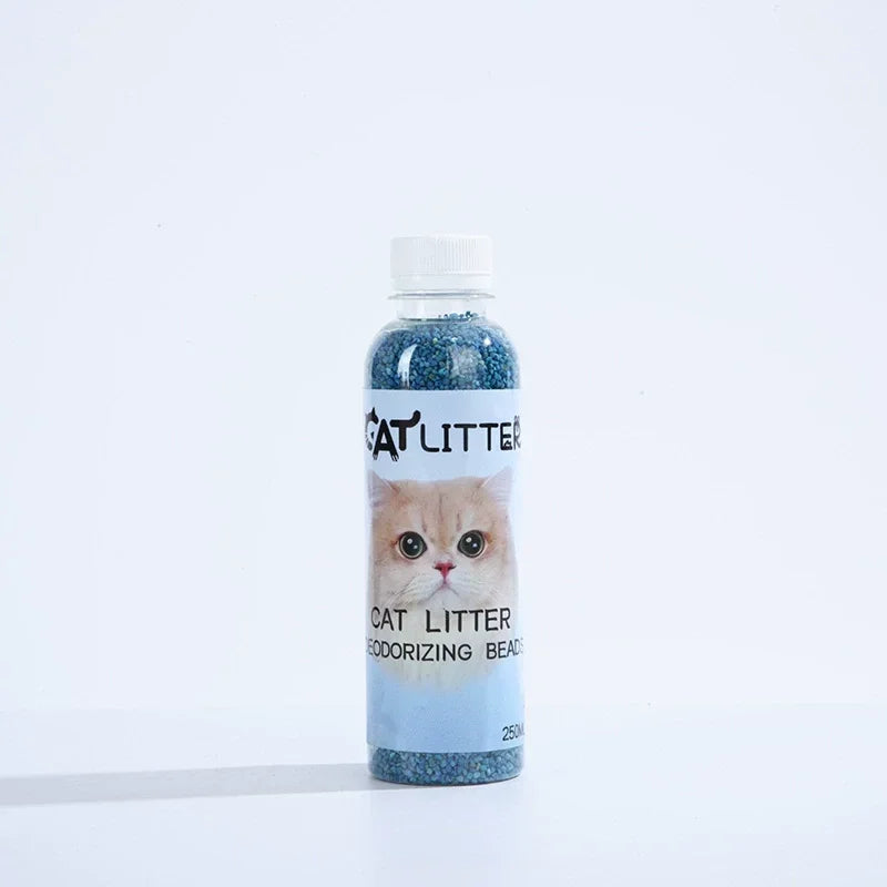 Cat Litter Deodorizing Beads 250ml – Litter Box Odor Eliminator & Pet Odor Neutralizing Freshener