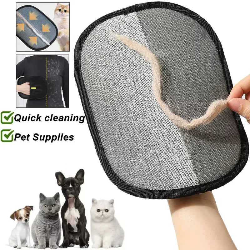 Portable Pet Hair Remover Glove – Reusable & Washable Fur Cleaning Tool for Cats & Dogs