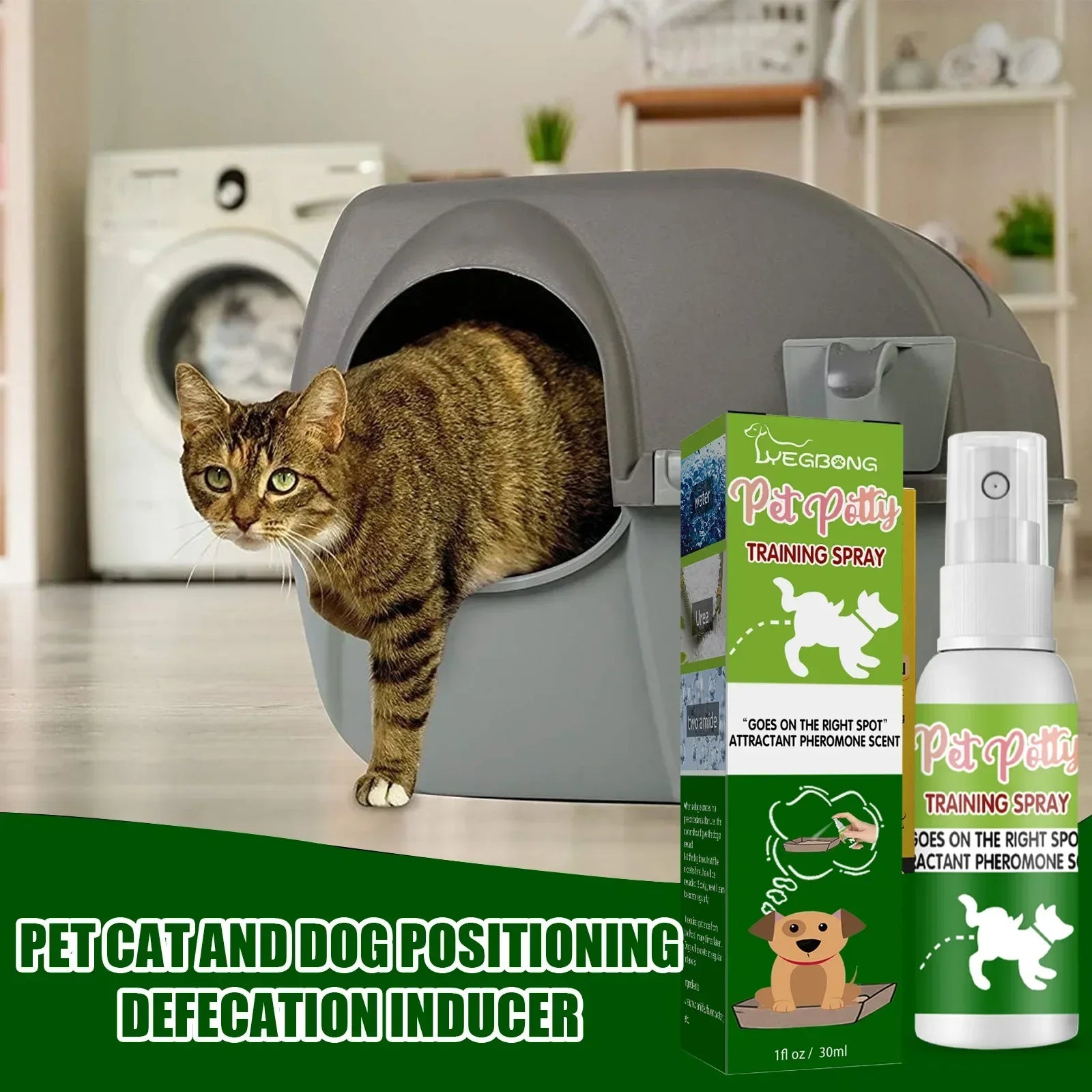 Pet Toilet Training Spray 30ml – Puppy Potty Training Aid & Designated Toilet Area Encouragement Spray for Dogs and Cats