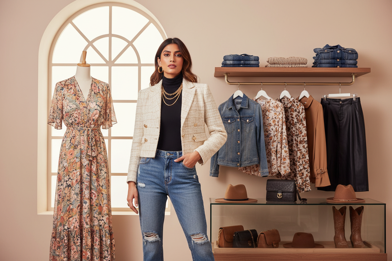 create image Women Western with product for store