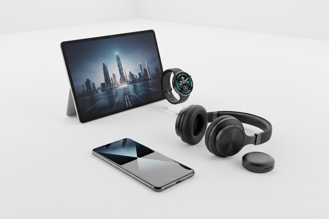 Electronics create image with electric product